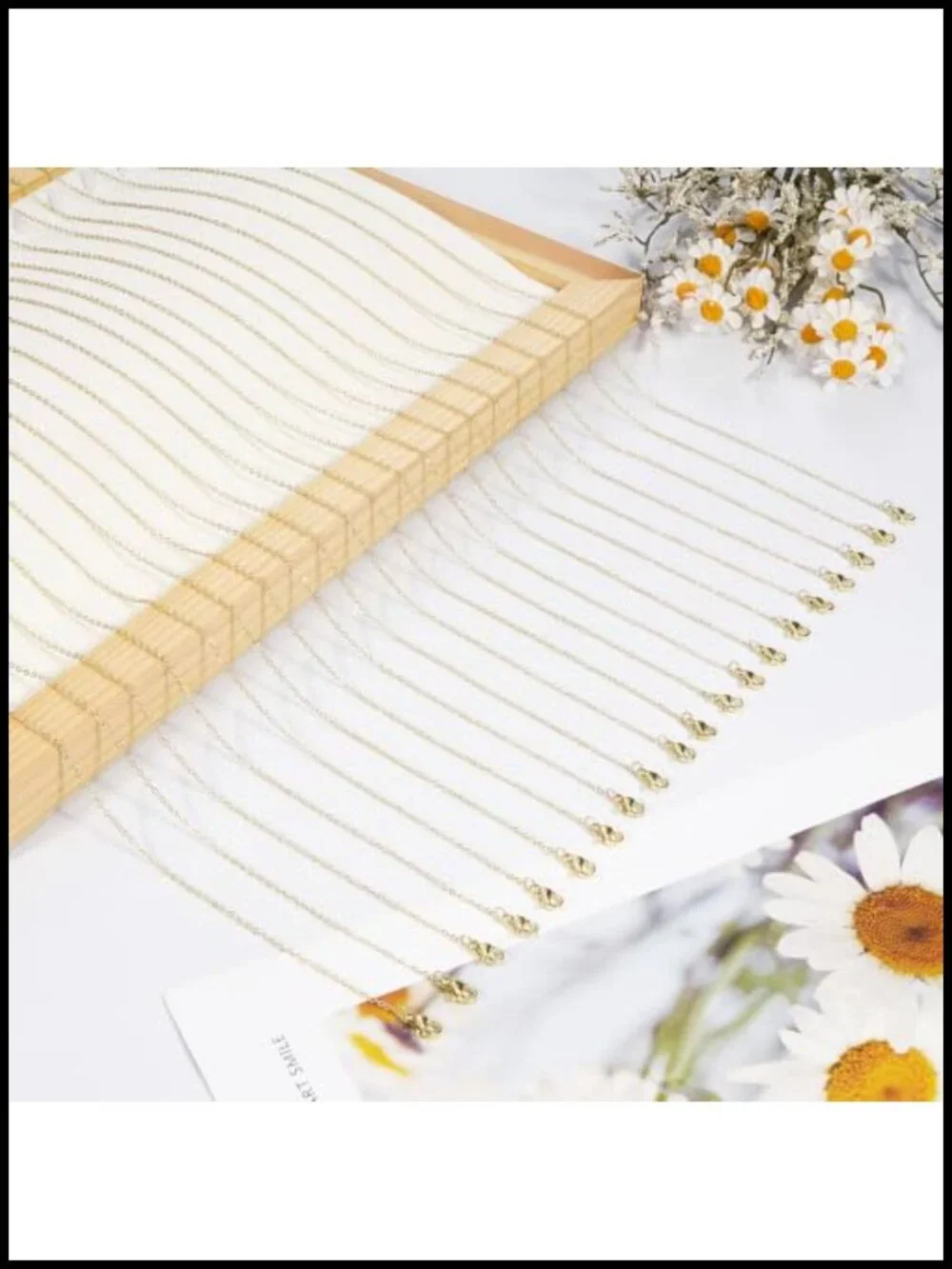 Bulk 20pc 14K Gold Plated Stainless Steel Cable Chain Necklace DIY Supplies